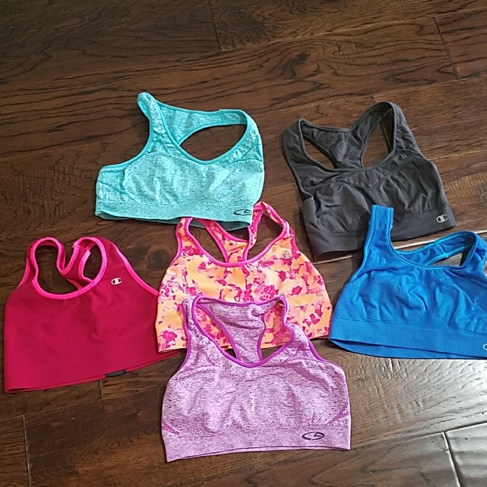 Lot of 6 Champion sports bra size medium